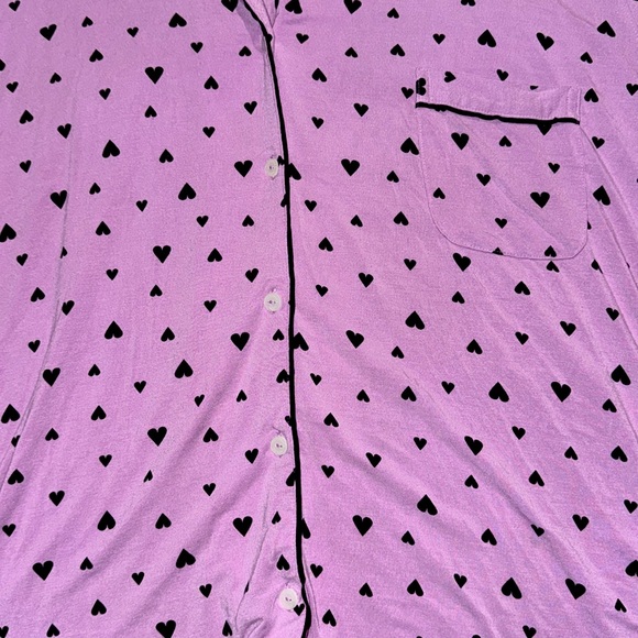 Lilac Purple Hearts pj set Victoria Secret - Picture 4 of 4